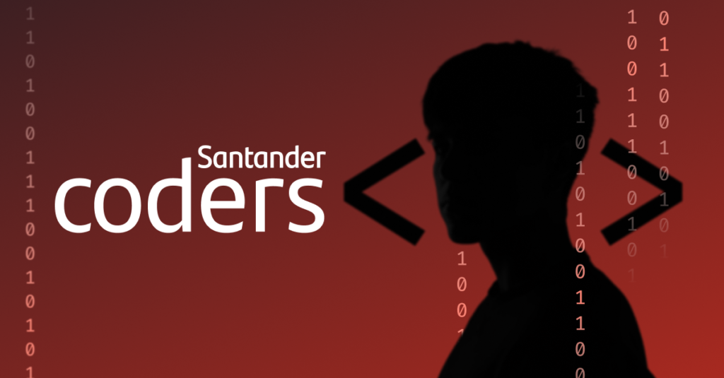 Imagem apresentando o programa do Santander Coders